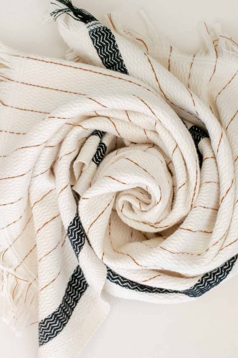 Silvia Cotton Turkish Bath Towel | The Loomia