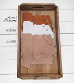 Load image into Gallery viewer, OLIVE &amp; CRADLE - Noah Cotton Knit 2pc Shirt and pants Baby Outfit Set: Light Juniper / NB (6-9lbs)
