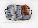 Load image into Gallery viewer, OLIVE &amp; CRADLE - Baby wool Bonnet Hat Warm Winter Sherpa lined Pom Fur option: 0-3M / NO fur
