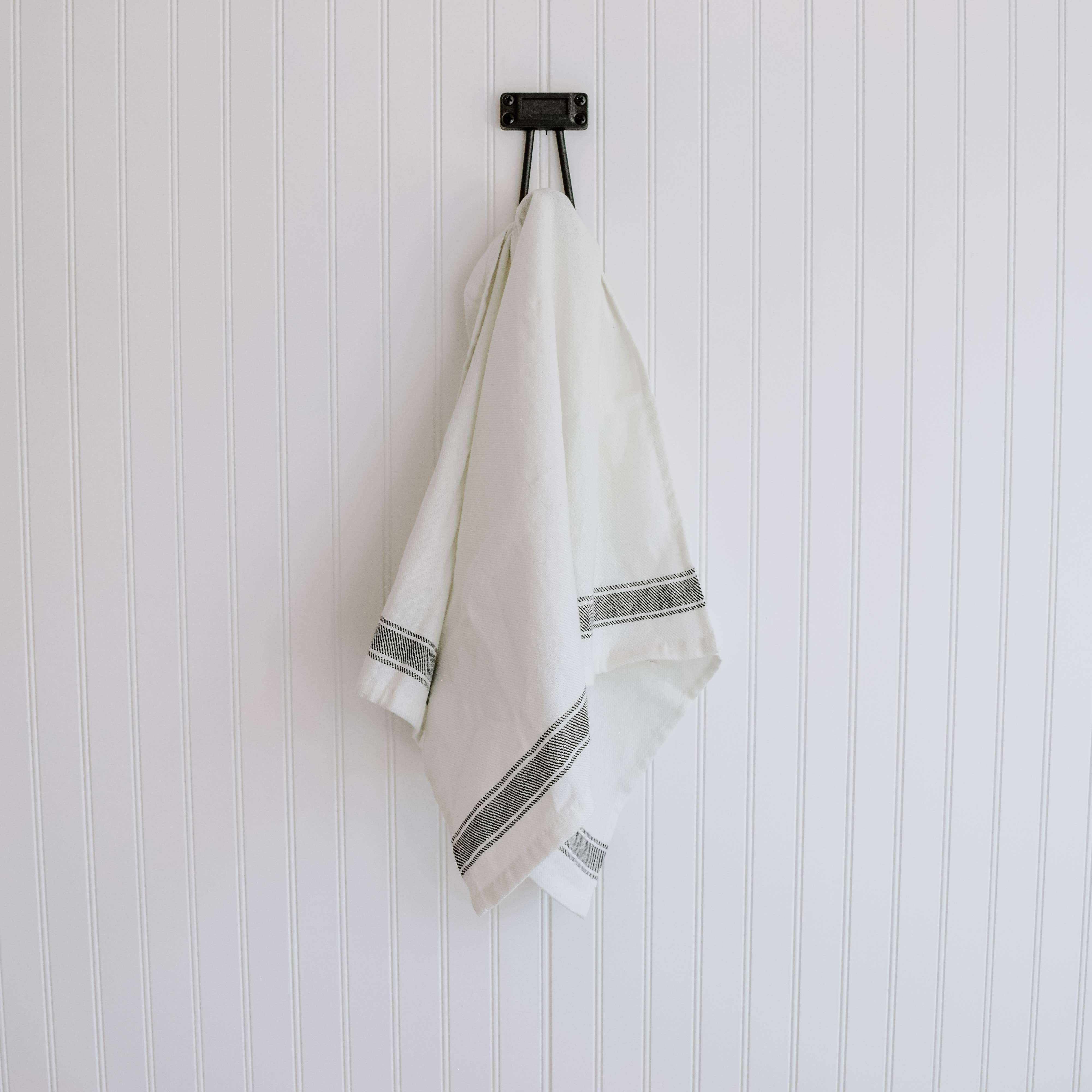 Haley Two Stripe Turkish Cotton Bamboo Hand Towel Kitchen Towel