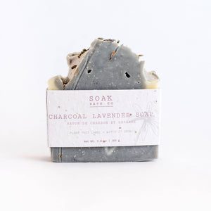 Handcrafted Charcoal Lavender Olive Oil Soap