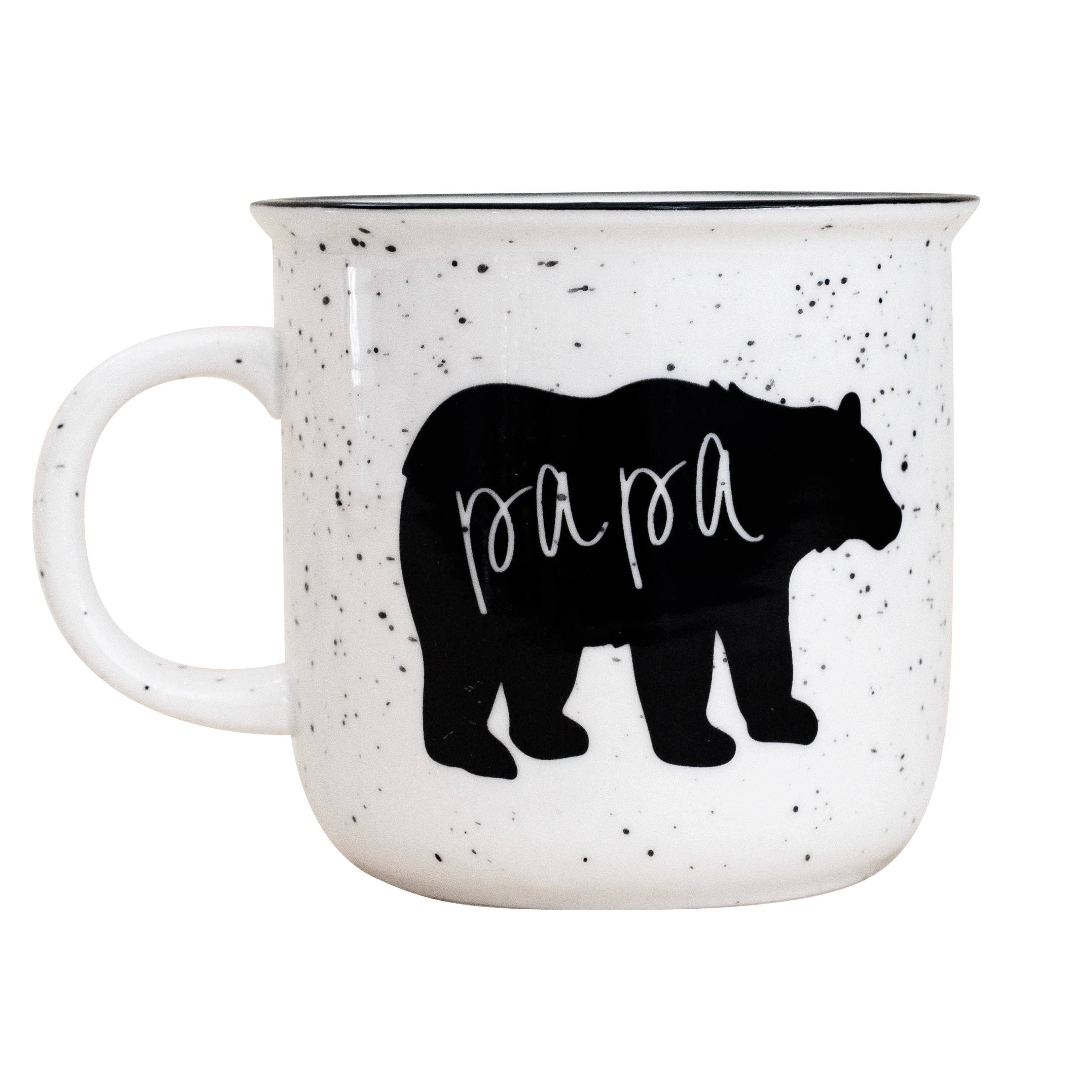 Papa Bear Rustic Campfire Coffee Mug