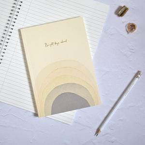Rainbow Gold Foiled Journal - Bright Days Ahead 100% Recycled