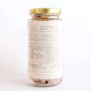 Handcrafted Peppermint Bath Salt