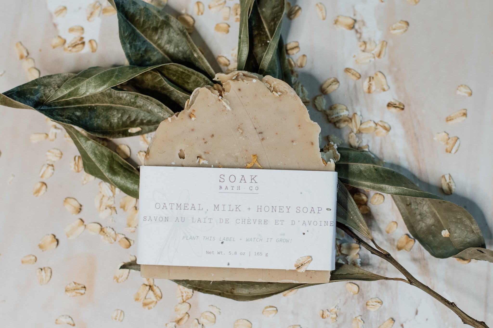 Handcrafted Oatmeal Milk and Honey Soap