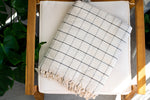 Load image into Gallery viewer, Naz | 100% Turkish Cotton XL Windowpane Throw Blanket
