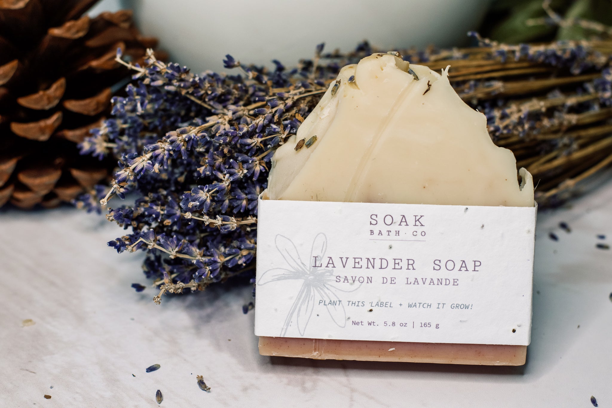 Handcrafted Lavender Olive Oil Soap