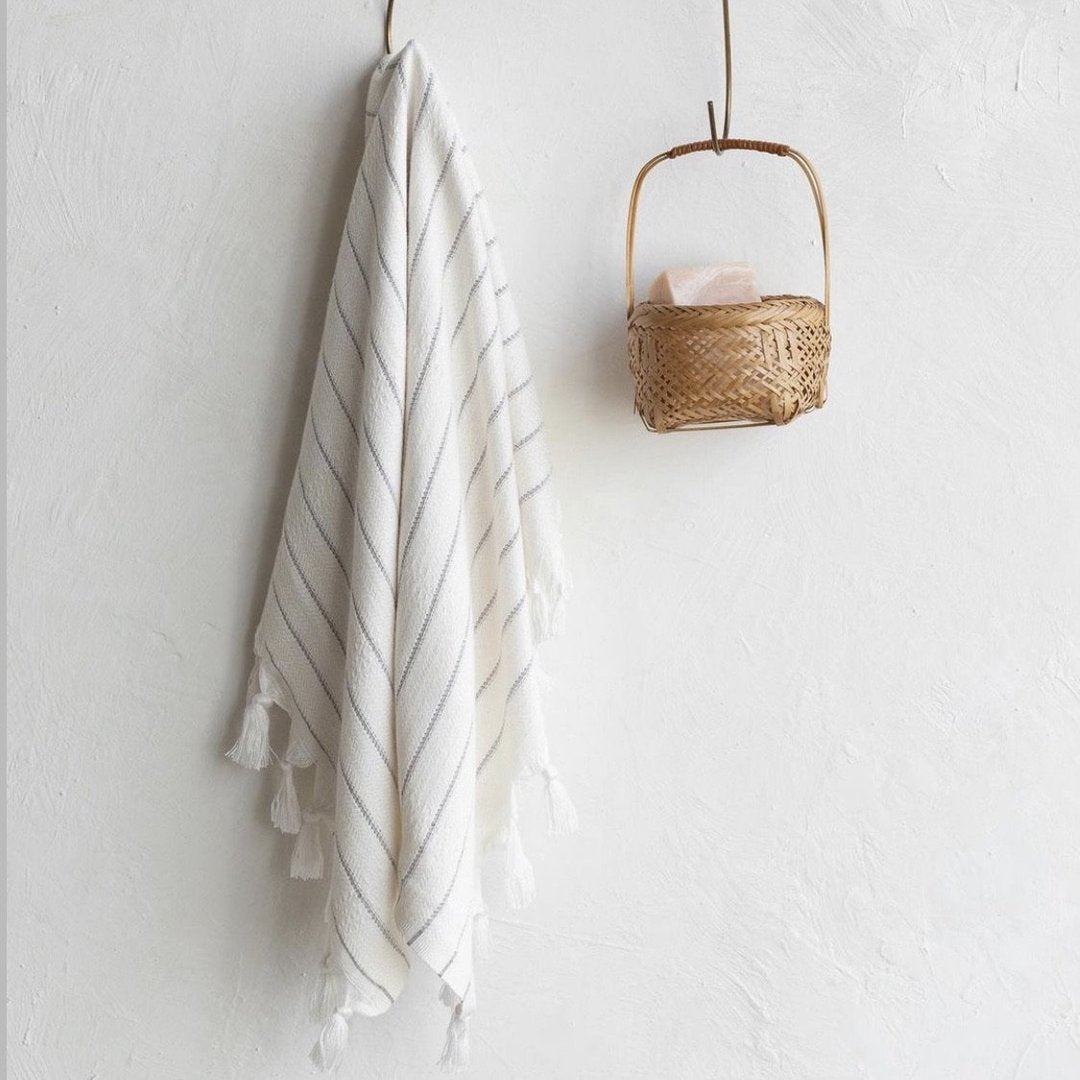 Silvia Cotton Turkish Bath Towel | The Loomia